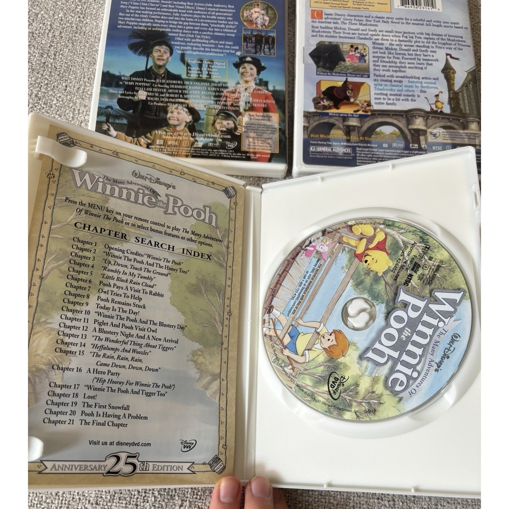 Disney DVD Lot of 8 Vintage Movies Gold Classic Collection Anniversary Limited - Picture 3 of 16